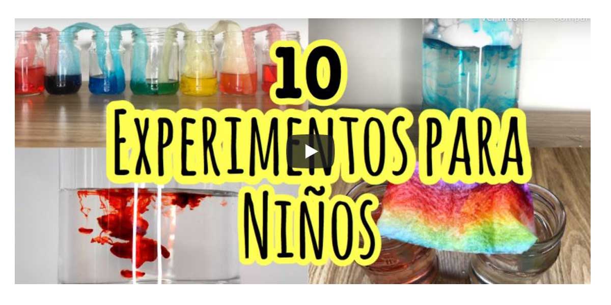 10 experimentos para niños para estudiar ciencias