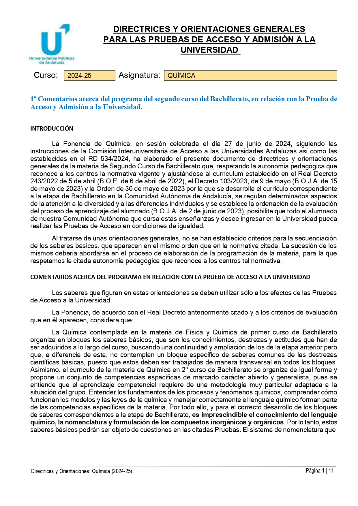 MODELOS EXAMEN PAU QUÍMICA 2025 ANDALUCIA_page0001